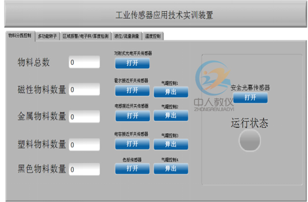 工業傳感器技術測試分析實訓裝置,工業傳感器檢測實訓臺323